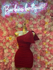 Red night out dress