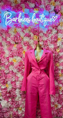 Pink blazer set