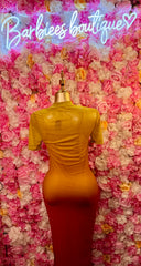 Short-sleeve Ombre Dress