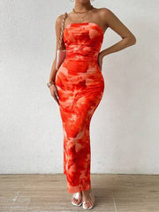 Floral Slip silk dress