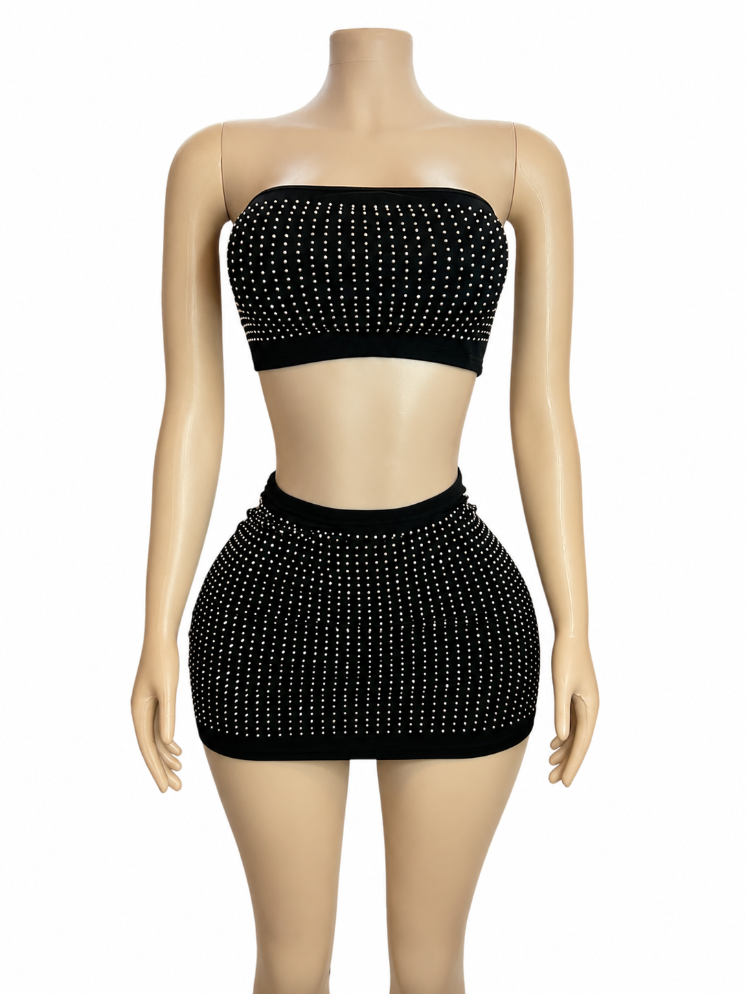 Two piece rhinestone set