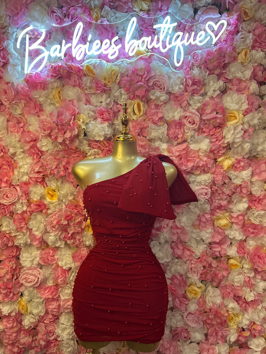 Red night out dress