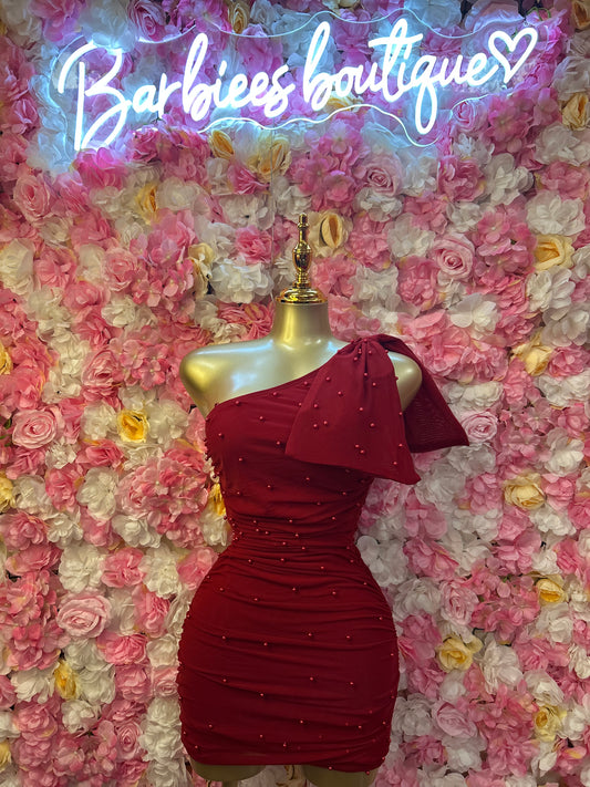 Red night out dress